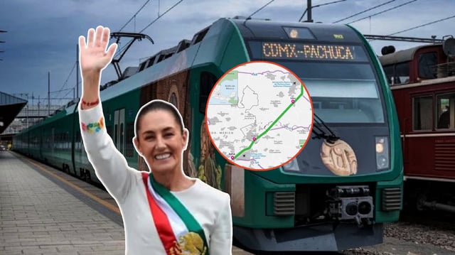 Tren México-Pachuca: ¿Cuáles serán las estaciones del tren de pasajeros que pone en marcha Claudia Sheinbaum? Foto: Especial