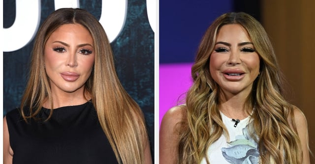 Split image of Larsa Pippen at separate events, one blurred