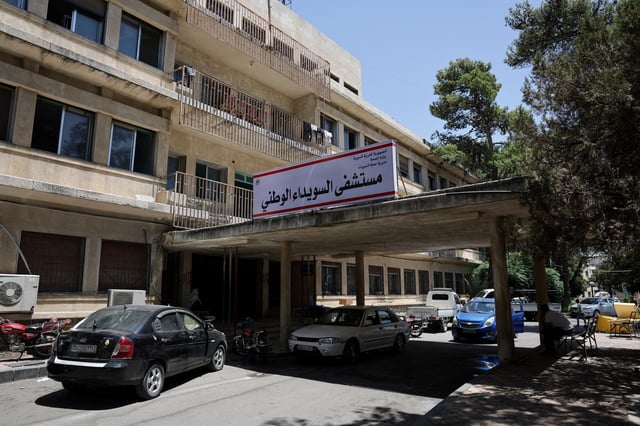 A view shows Sweida National Hospital, following deadly clashes between Druze fighters, Sunni Bedouin tribes and government forces, in Syria's predominantly Druze city of Sweida, Syria July 25, 2025. REUTERS/Khalil Ashawi/File photo