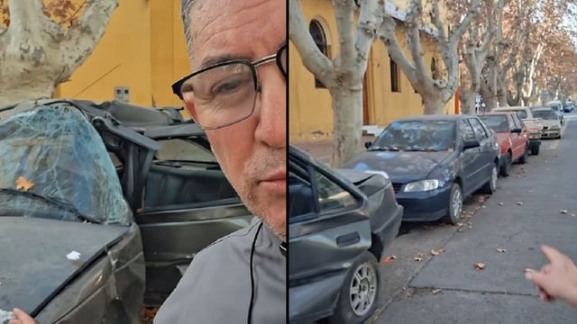 El padre Dany, el cura influencer, pidió que quiten los autos chocados del costado de la iglesia