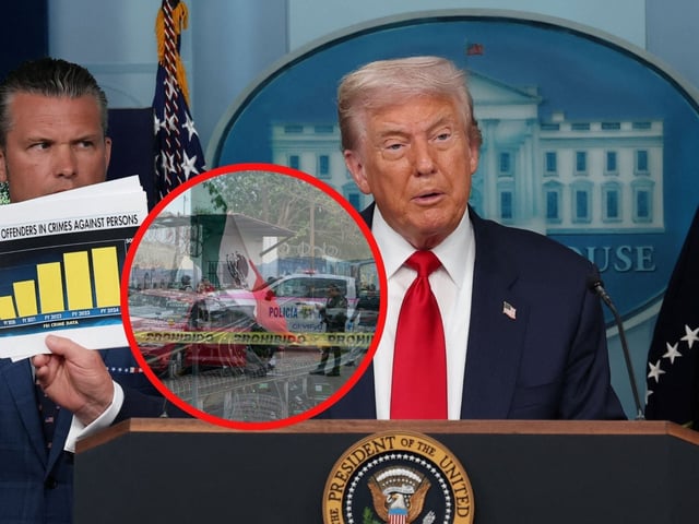 Trump compara a la Ciudad de México con Washington por criminalidad y anuncia intervención federal. | Crédito: REUTERS
