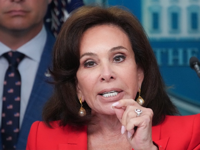 U.S. Attorney for the District of Columbia Jeanine Pirro delivers remarks during a press conference in the James S. Brady Press Briefing Room of the White House August 11, 2025 in Washington, DC. President Donald Trump announced he will use his authority to place the DC Metropolitan Police Department under federal control to assist in crime prevention in the nation’s capital, and that the National Guard will be deployed to DC. (Andrew Harnik/Getty)