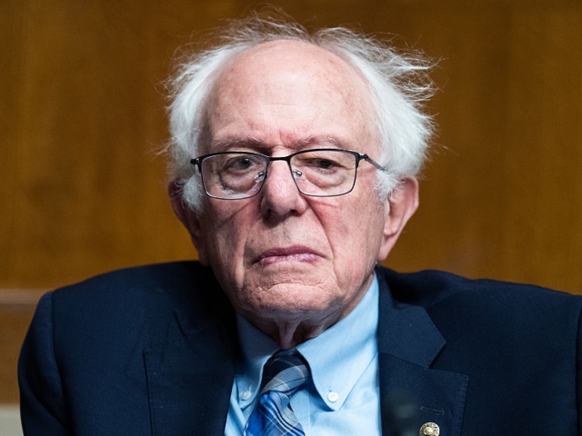 UNITED STATES - MAY 14: Sen. Bernie Sanders, I-Vt., is seen during the Senate Health, Education, Labor and Pensions Committee hearing titled "FY2026 Department of Health and Human Services Budget," in Dirksen building on Wednesday, May 14, 2025. HHS Secretary Robert F. Kennedy, Jr., testified. (Tom Williams/CQ-Roll Call, Inc via Getty Images)