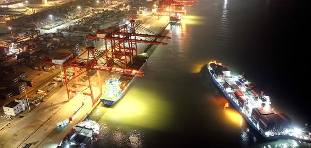 Der Hafen von Lianyungang