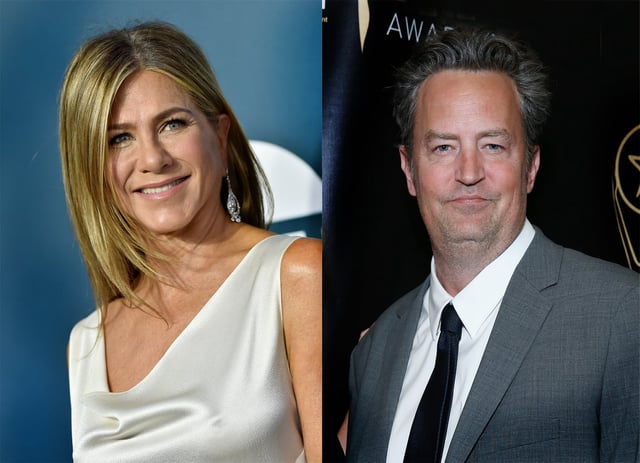 Jennifer Aniston y Matthew Perry se hicieron muy amigos durante el rodaje de Friends