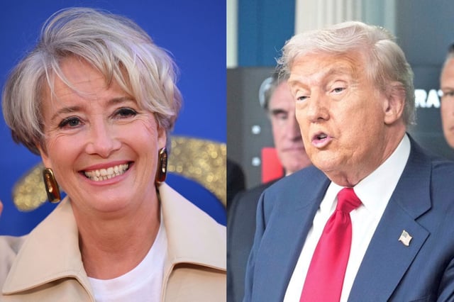 Emma Thompson reveló que Donald Trump la invitó a salir el mismo día que se formalizó su divorcio