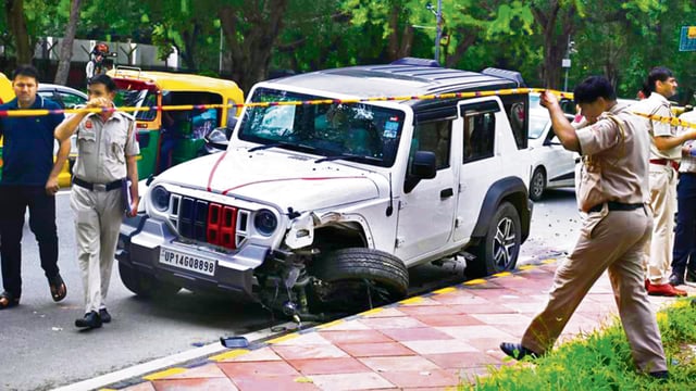 The accident spot. (Vipin Kumar/HT)