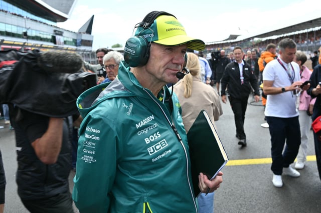 Aston Martin&#39;s Managing Technical Partner Adrian Newey ahead of the Formula One British Grand Prix at the Silverstone motor racing circuit in Silverstone, central England, on July 6, 2025.