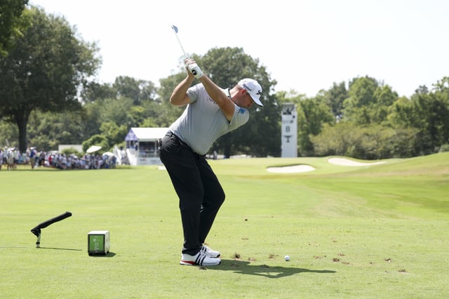 Sepp Straka of Austria hits a tee shot on the eighth hole during the second round of the FedEx St. Jude Championship 2025 at TPC Southwind on August 08, 2025 in Memphis, Tennessee.