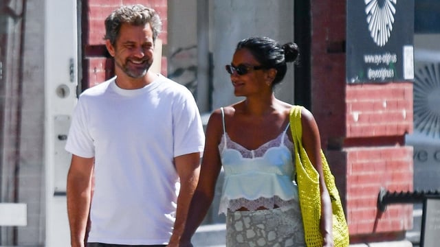 Simone Ashley and Joshua Jackson were spotted in NYC over the weekend
