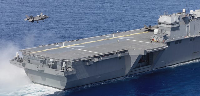 UK F-35 lands on JS Kaga