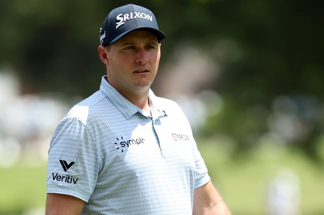 MEMPHIS, TENNESSEE - AUGUST 06: Sepp Straka of Austria walks down the fairway during the pro-am prior to the FedEx St. Jude Championship 2025 at TPC Southwind on August 06, 2025 in Memphis, Tennessee. (Photo by Stacy Revere/Getty Images)