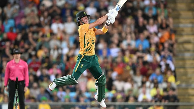 Dewald Brevis smashed a 41-ball century against Australia in the 2nd ODI.