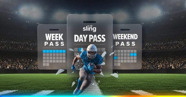 Live TV and sports starting at just $4.99 with Sling's new Day, Weekend or Week Passes