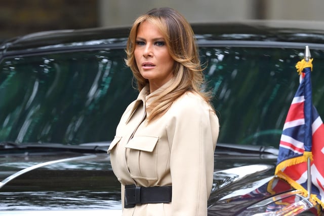 First Lady Melania Trump visits Number 10 Downing Street during the second day of President Donald Trump&#39;s state visit on June 4, 2019 in London, England.