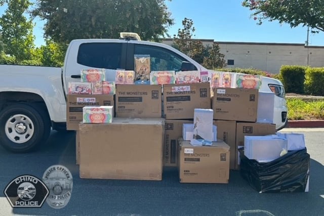 The Chino Police Department recovered $30,000 worth of Labubu collectible figures.