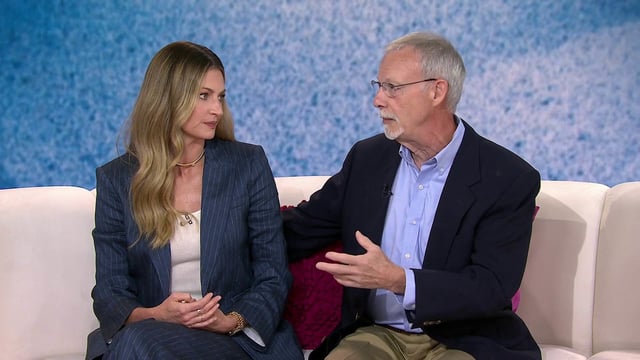 Erin Andrews with her dad on TODAY.