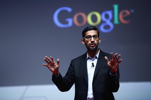 El director ejecutivo de Google, Sundar Pichai (Archivo)
