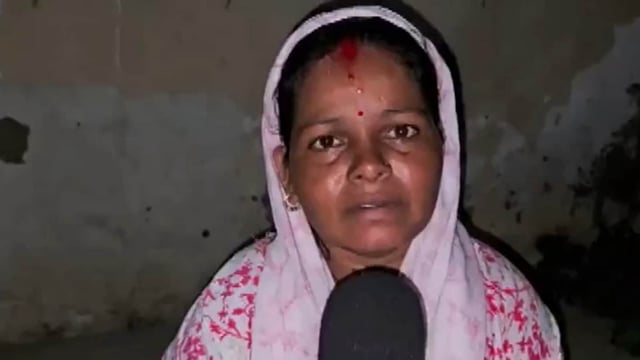 Minta Devi told reporters that she was thrilled about casting her vote for the first time at age 35.