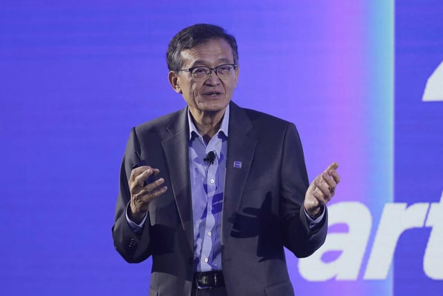 Intel CEO Lip-Bu Tan delivers a speech during the Computex 2025 exhibition in Taipei, Taiwan, May 19, 2025. Altera Corporation, the programmable chipmaker recently spun off from Intel, will permanently lay off dozens of jobs at its San Jose headquarters, the company told state officials this week.