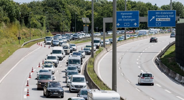 Stau auf der A23 (Archivbild).