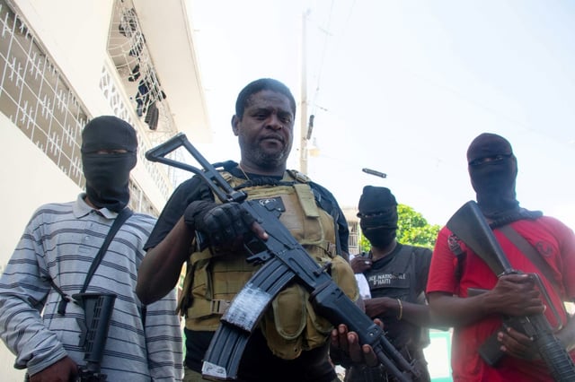 Haitian gang leader Jimmy 'Barbecue' Cherizier led an assault last year in the capital that ultimately saw the prime minister resign