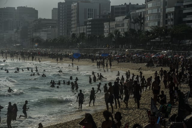 A view of the Ipanema coast in Rio de Janeiro, Brazil, on February 19th.