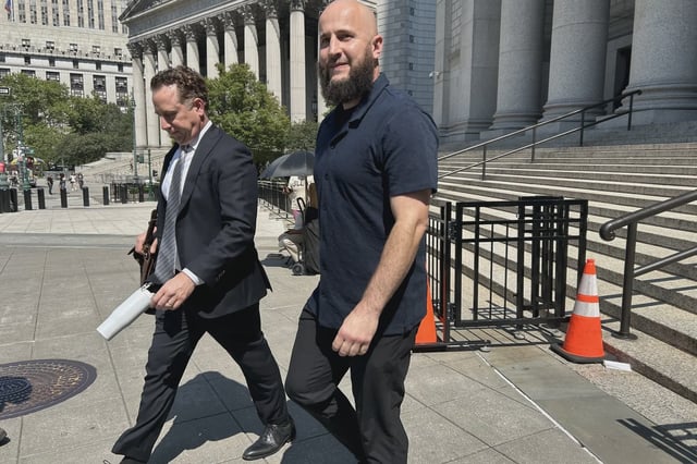 Mohamed Bahi leaving court Tuesday.