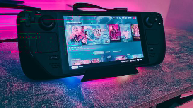 A look at Valve's Steam Deck, which kicked off the gaming handheld craze a few years ago.
