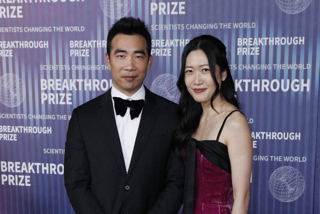 Matt Huang (left) and Glara Han at a 2024 gala in Hollywood, Los Angeles.