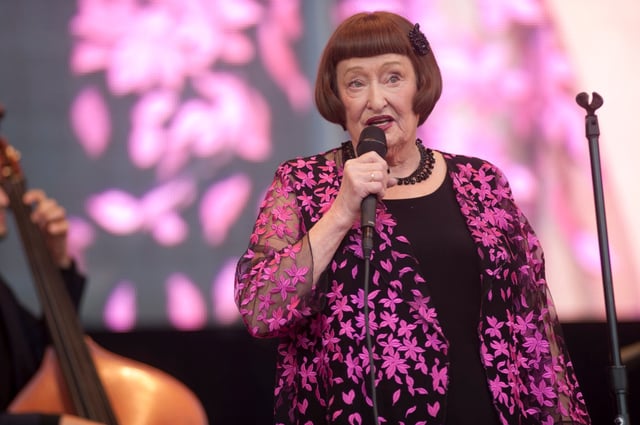 Sheila Jordan performs at the Chicago Jazz Festival at the Pritzker Pavilion in Chicago, Illinois, September 3, 2017. (Photo by Paul Natkin/Getty Images)