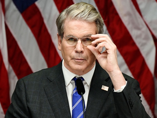 US Treasury Secretary Scott Bessent addresses a press conference in Rosenbad after the trade talks between the US and China concluded, in Stockholm, Sweden on July 29, 2025. (Photo by Magnus LEJHALL / TT News Agency / AFP) / Sweden OUT (Photo by MAGNUS LEJHALL/TT News Agency/AFP via Getty Images)