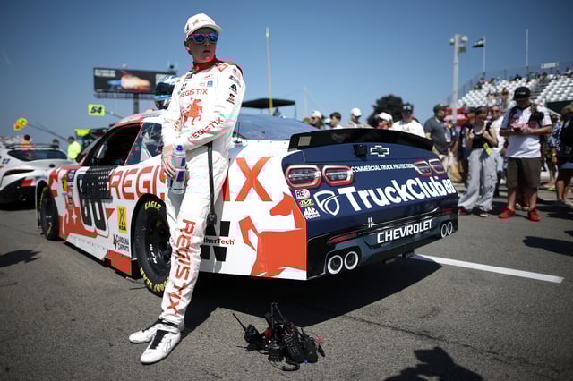 Connor Zilisch, driver of the #88 Registix Chevrolet, waits on the grid prior to the NASCAR Xfinity Series Mission 200 at The Glen at Watkins Glen International on August 09, 2025 in Watkins Glen, New York.