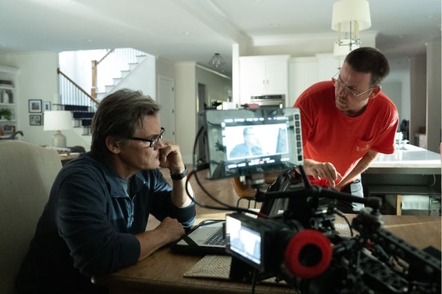 Brolin on set with Zach Cregger - Warner Bros.