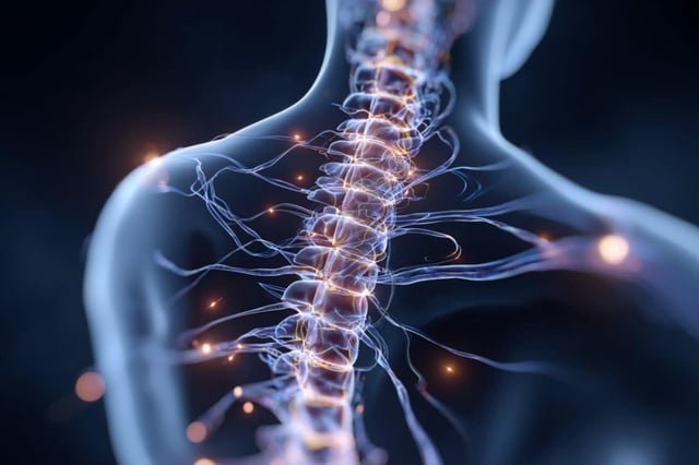 The study showed that blocking signals from these spinal cord cells made it harder for the body to breathe properly when there was too much carbon dioxide (CO2) in the blood, a condition known as hypercapnia. Credit: Neuroscience News
