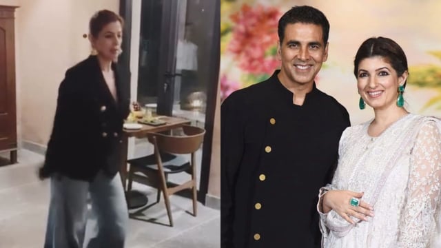 Twinkle Khanna shares a video trying Tamma Tamma Again song hook step.