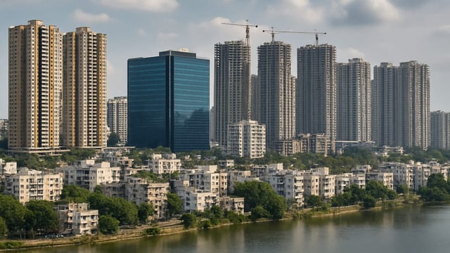 Hyderabad’s premium housing priced at ₹1.5 crore and above saw sales rise 17% year-on-year to 8,205 units in H1 2025, JLL said, (Representational Image)