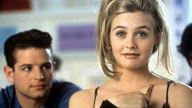 Justin Walker and Alicia Silverstone in a scene from the film &#39;Clueless&#39;, 1995. (Photo by Paramount Pictures/Getty Images)