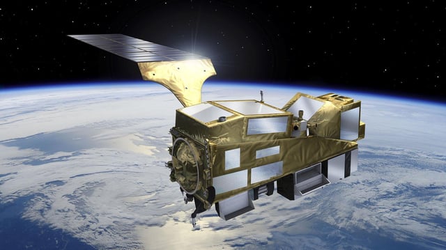 Computergenerierte Illustration des Satelliten MetOp SG-A.