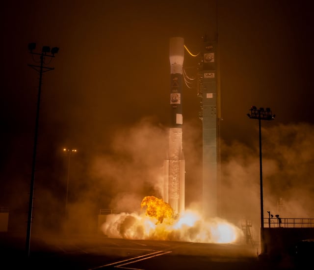 A United Launch Alliance Delta II rocket launches with the Orbiting Carbon Observatory-2 satellite onboard in July 2014.