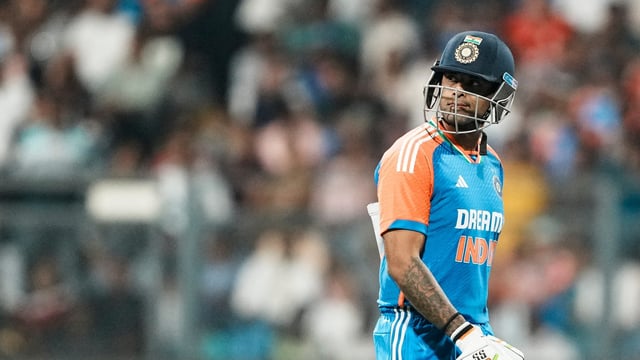 Suryakumar Yadav managed just 28 runs in the five T20Is against England 
