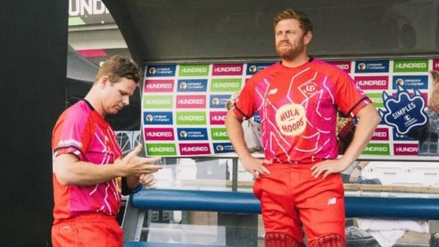 Steve Smith and Jonny Bairstow for the Welsh Fire during The Hundred 2025 | Image: Instagram/@welshfire