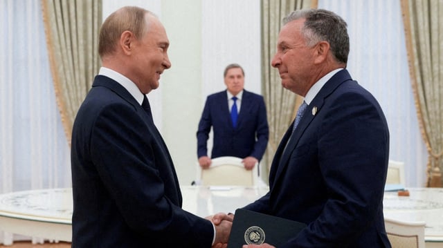 President Putin met the US peace envoy Steve Witkoff in Moscow last week
