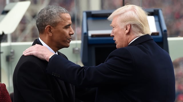 Donald Trump has reportedly banished Barack Obama’s official portrait to a tucked-away corner of the presidential residence.