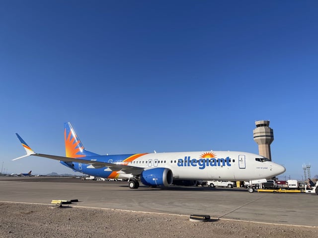 Allegiant's first 737 MAX aircraft (Photo: Allegiant)