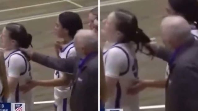 In March, during a championship game, Zullo was filmed pulling Monroe’s ponytail after the team lost 43-37.