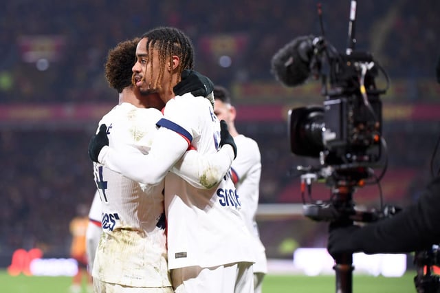 Le joueur du PSG, Bradley Barcola, lors du match de Ligue 1 face à Lens, le 18 janvier 2025.