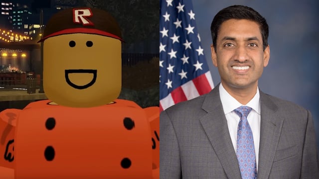 youTuber schlep beside rep ro khanna