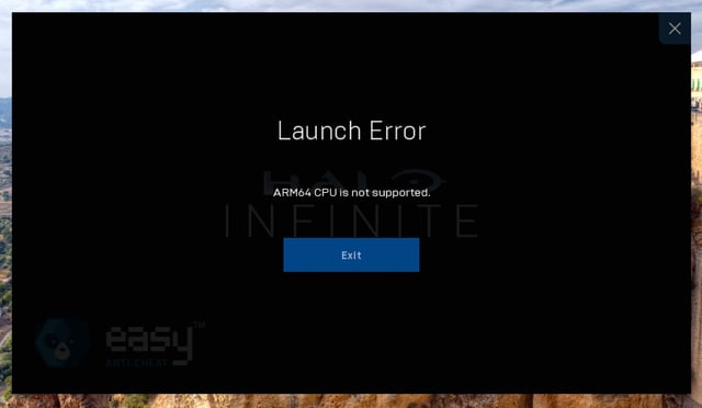 This is the type of error you'll see on a lot of games on Arm currently.