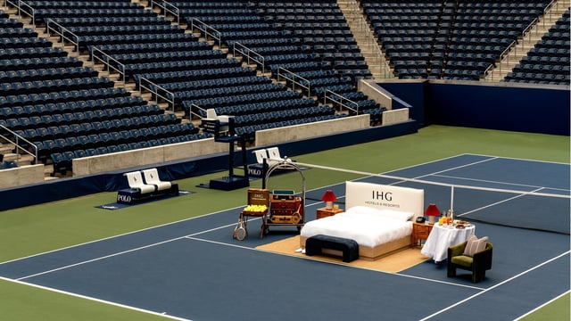 IHG Hotels & Resorts_Bed on the Baseline_US Open 2025_Louis Armstrong Stadium
